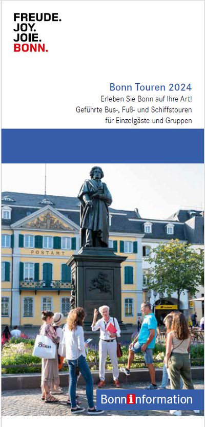 Bonn Touren 2024 | Geführte Bus-, Fuß- und Schiffstouren für Einzelgäste und Gruppen